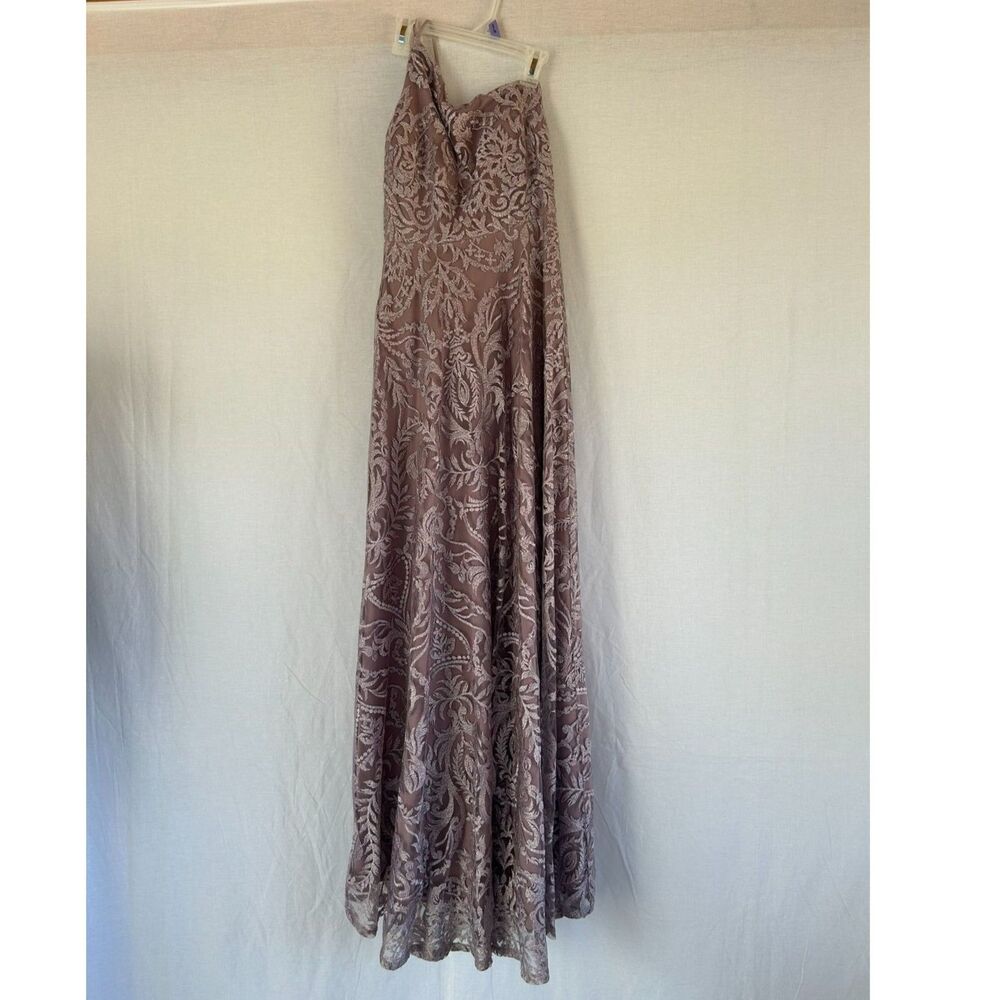 Junior's Prom/Formal Mauve/Lavender One Shoulder A-Line Dress Size 1